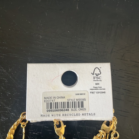 Set of 3 Madewell gold bracelets never worn with tags - Picture 4 of 4